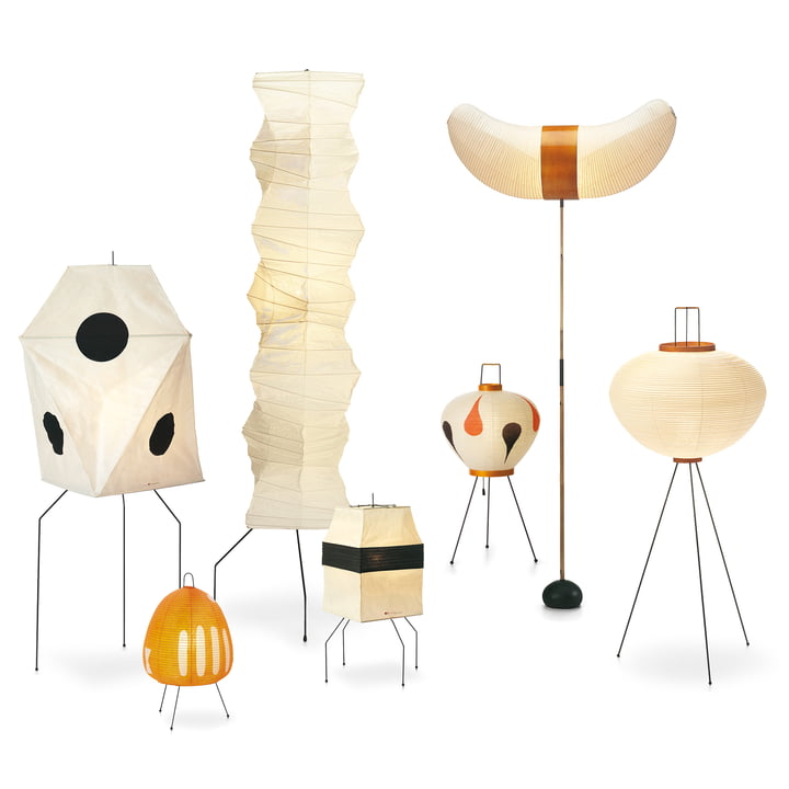 The Akari floor lamps from Vitra