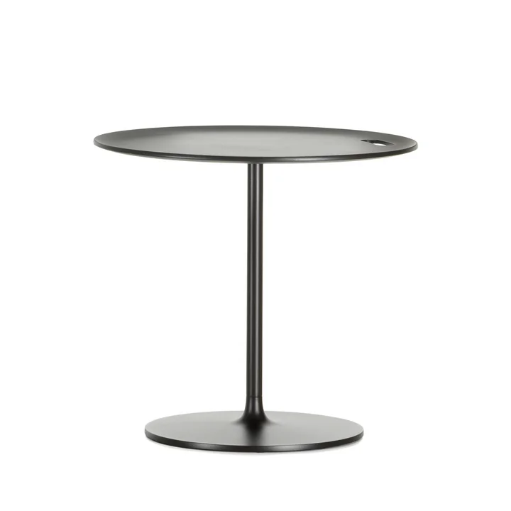 Occasional Low Table 45 by Vitra made of aluminium and metal in chocolate