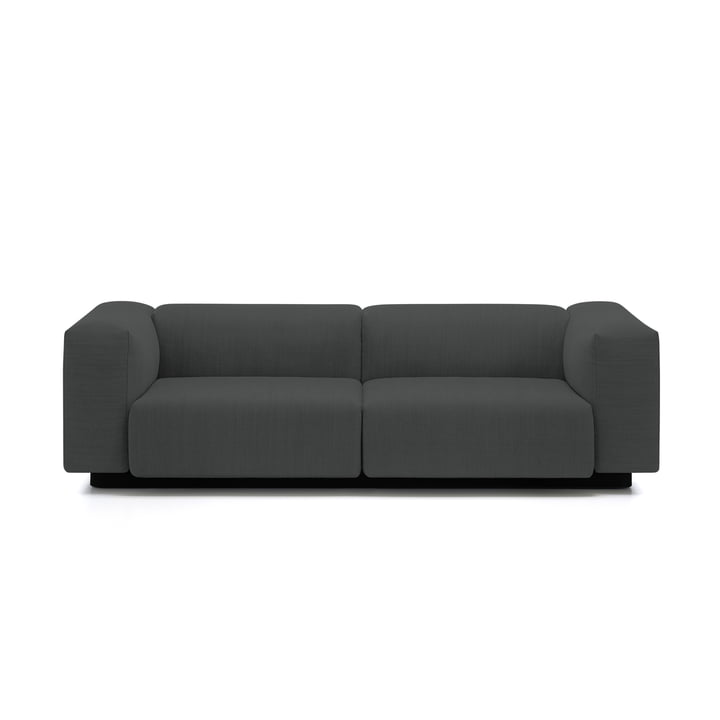 Soft Modular 2-seater sofa from Vitra in anthracite (Laser 03)