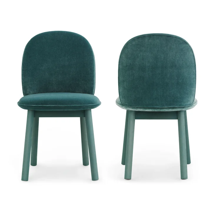Normann Copenhagen - Ace Chair Velour, lake blue