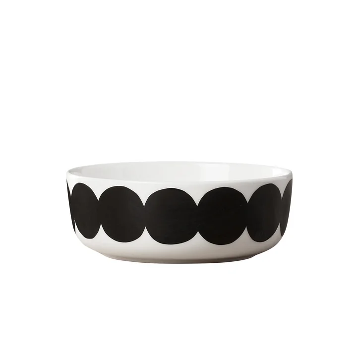 Oiva Räsymatto bowl 400 ml from Marimekko in white / black