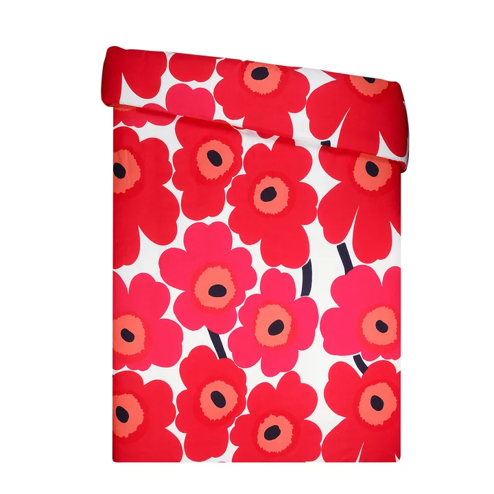 Unikko Comforter cover from Marimekko in red / white