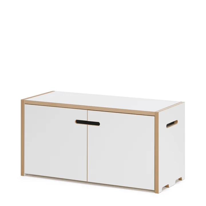 Hochstapler Shelving system module with doors vpn Tojo in white