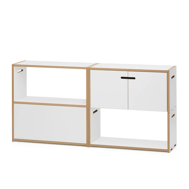 Hochstapler Shelving system with and without doors from Tojo