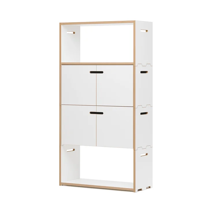 Hochstapler Shelving system with and without doors from Tojo