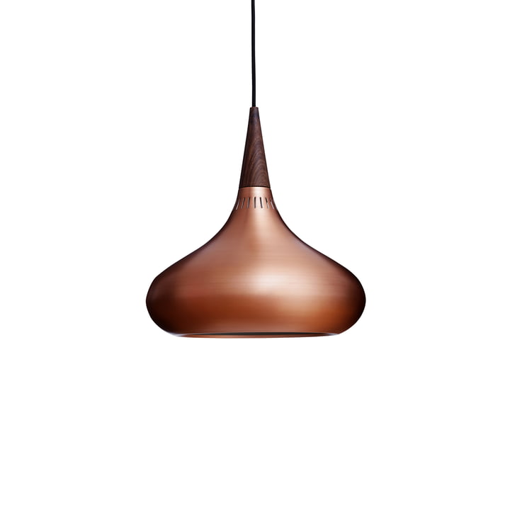 Orient pendant lamp P2 in copper polished by Fritz Hansen
