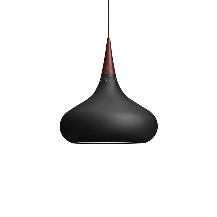 Orient Black Pendant Lamp P2 by Fritz Hansen in black matt