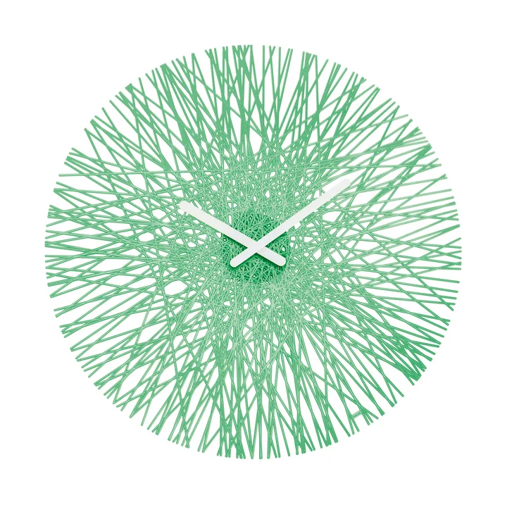 Silk Wall Clock from Koziol in mint