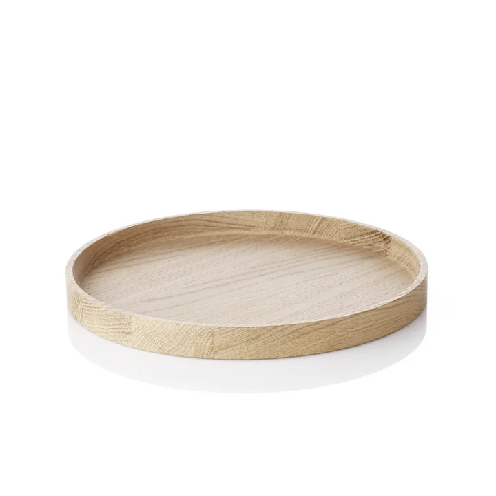 The applicata - Luna Tray Serving Tray, ∅ 28cm in oak wood