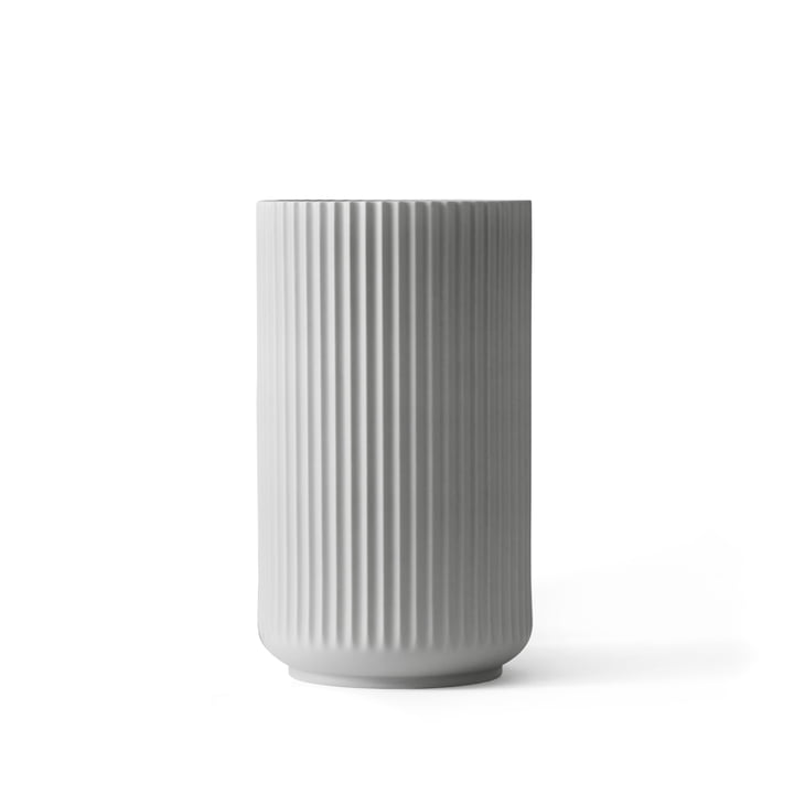 Lyngby Porcelæn - Lyngby Vase, light grey, H 15 cm
