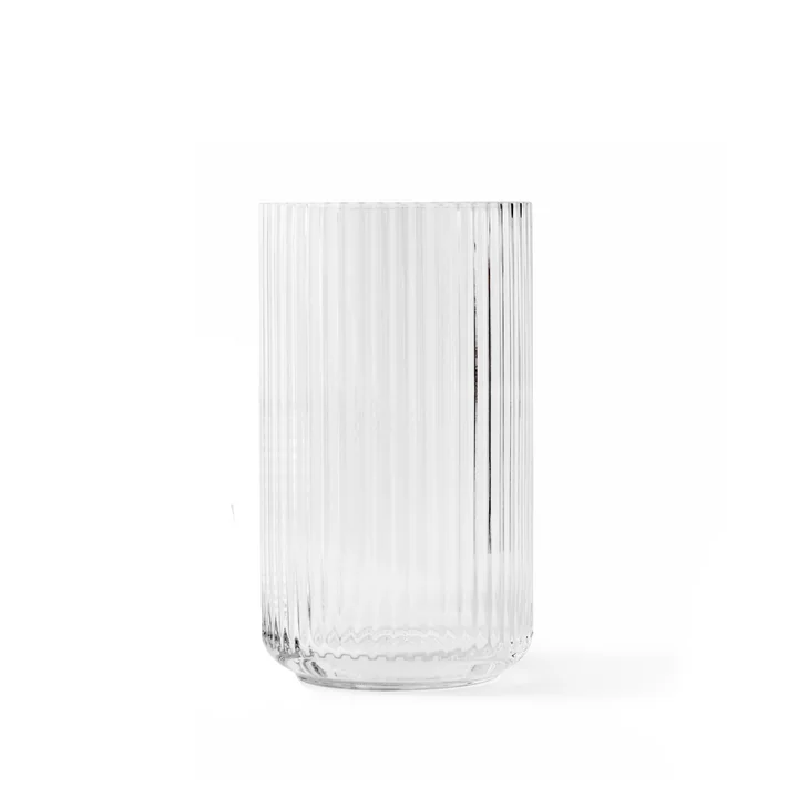 Glass vase H 15.5 cm from Lyngby Porcelæn in transparent