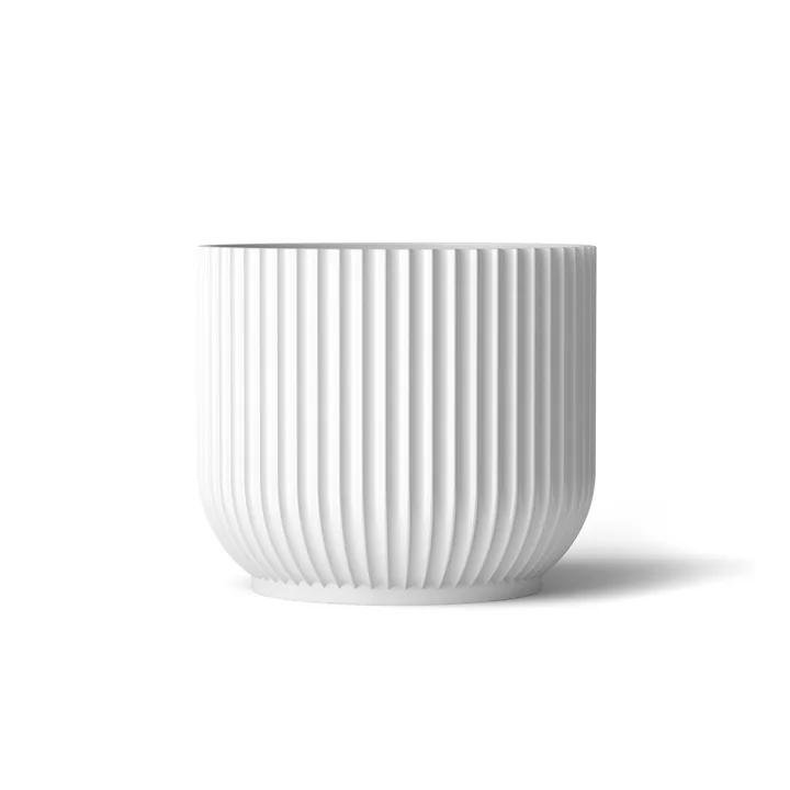 Flower Pot M by Lyngby Porcelæn in white
