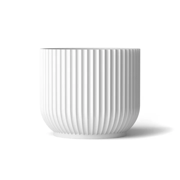 Flower Pot L by Lyngby Porcelæn in white