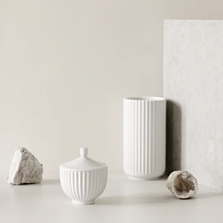 Bowl with Lid by Lyngby Porcelæn