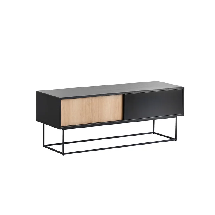 Virka Sideboard Low from Woud in oak / black