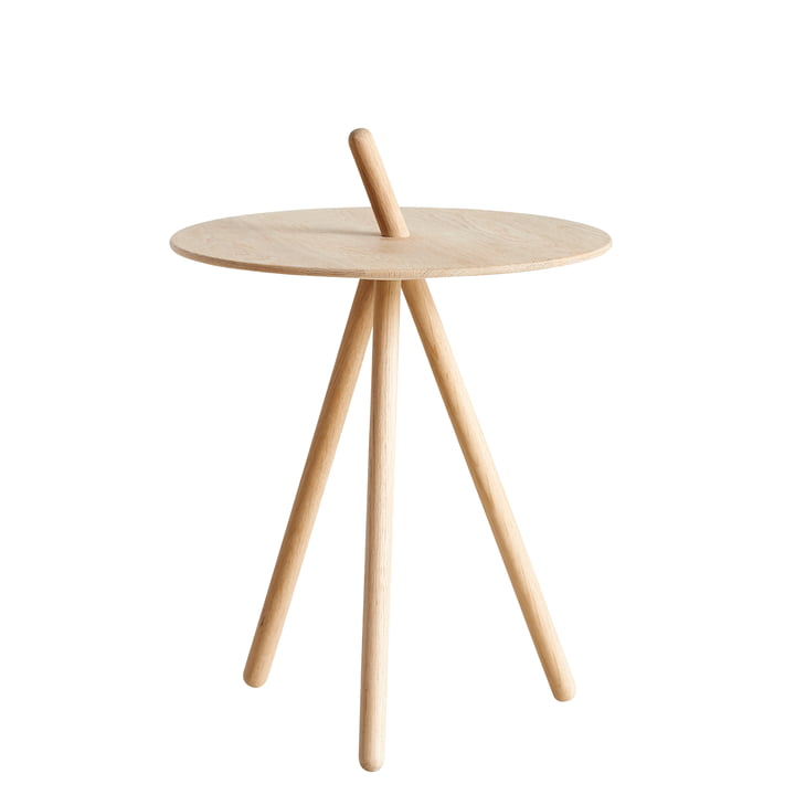 Come Here side table by Woud in oak soaped