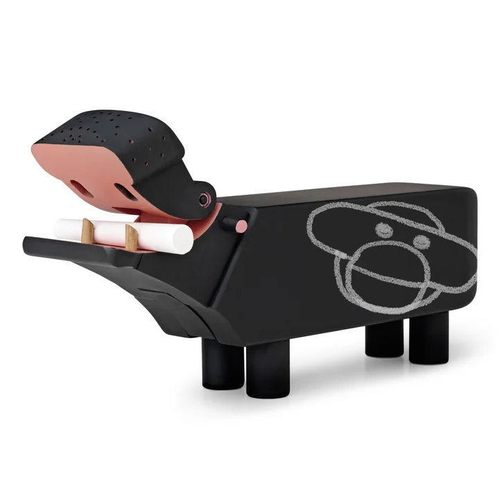 Wooden hippopotamus from Kay Bojesen Denmark in black