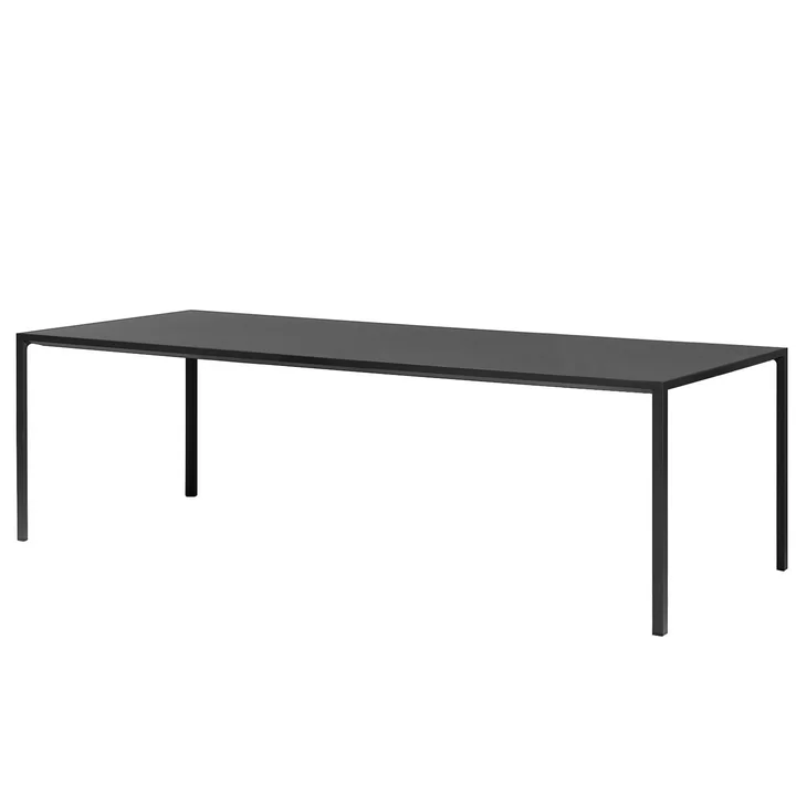 HAY - New Order Table 200 x 100 cm, charcoal black / linoleum dark grey