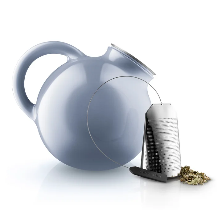 Globe Teapot and tea bags by Eva Solo