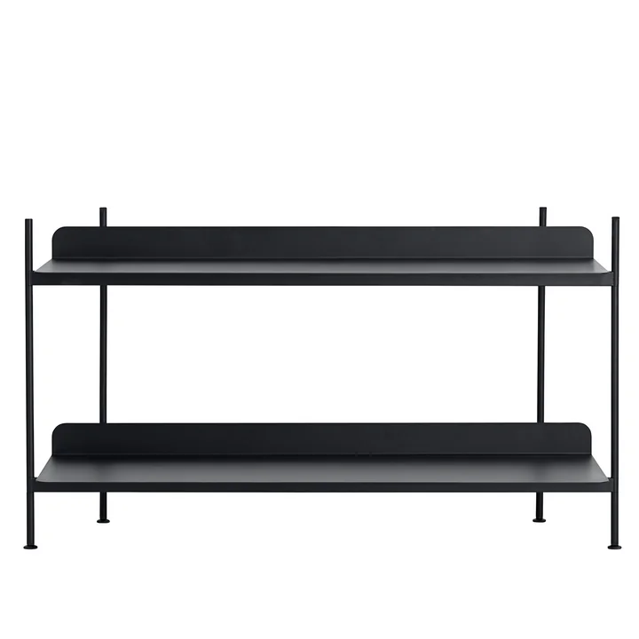 Compile Shelving System (Config. 1) by Muuto in black