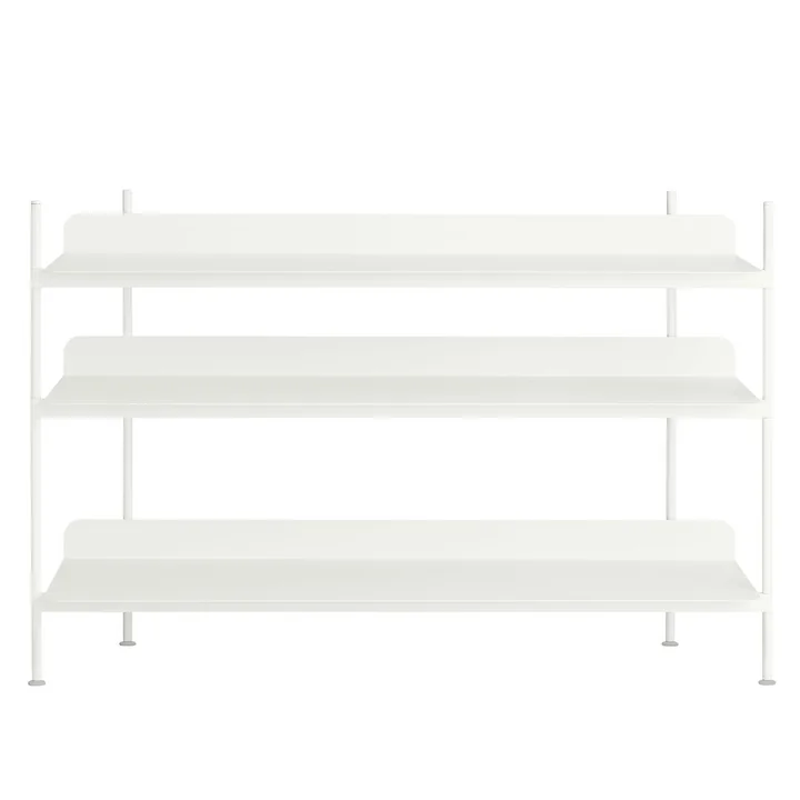 Compile Shelving System (Config. 2) by Muuto in white