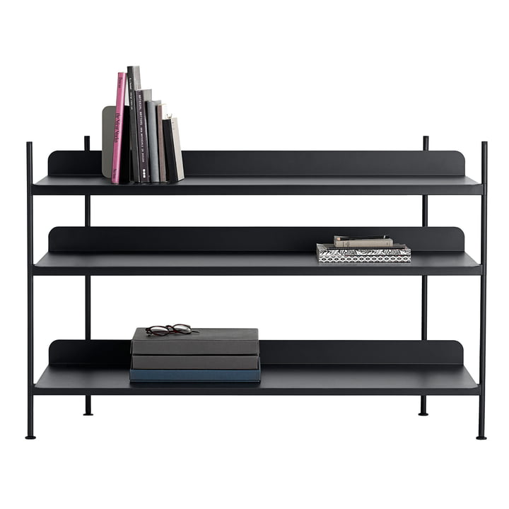 Compile Shelving System (Config. 2) by Muuto in black