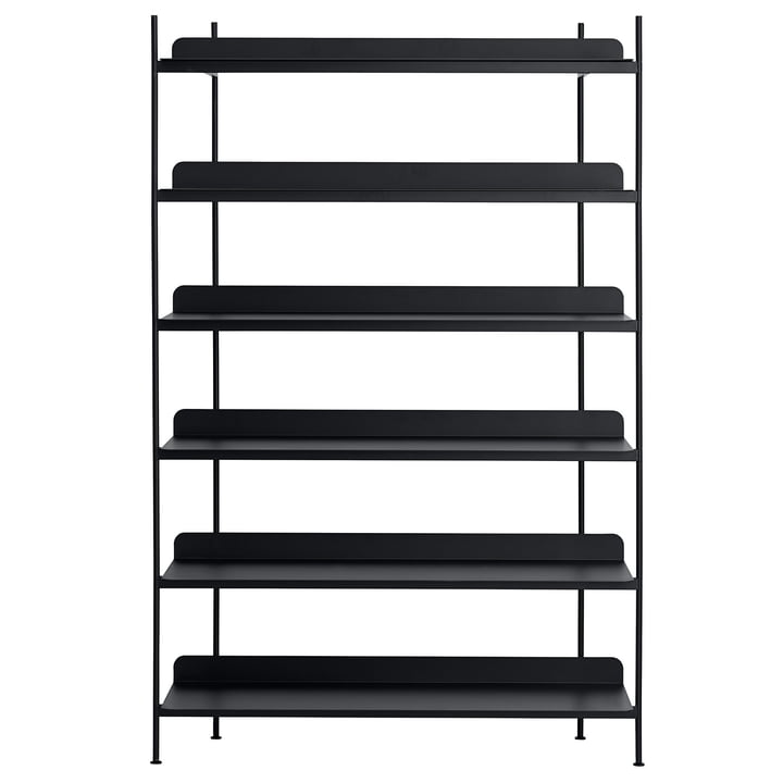 Compile Shelving System (Config. 4) by Muuto in black