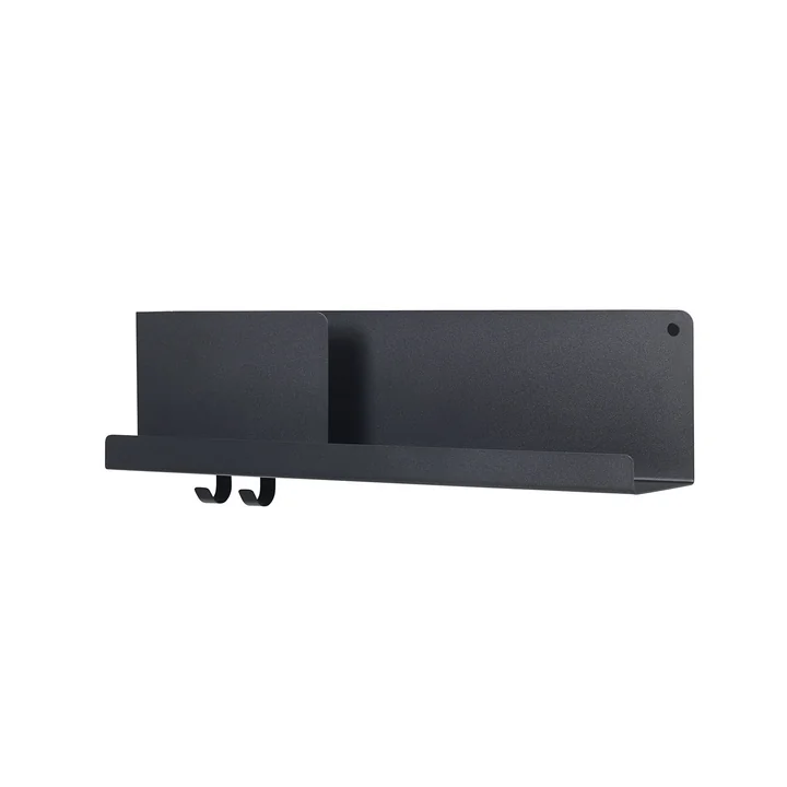 Medium Folded Shelve 63 x 16.5 cm from Muuto in black