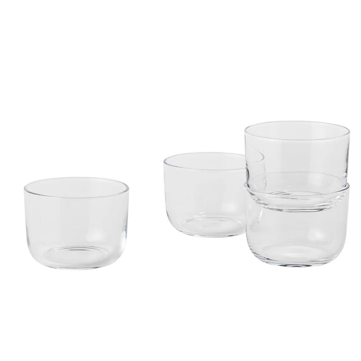 Corky Tumbler (set of 4) by Muuto in Clear