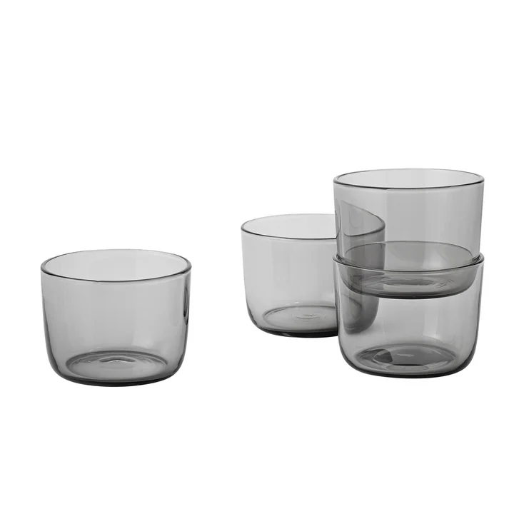 Corky Tumbler (set of 4) Low by Muuto in Grey