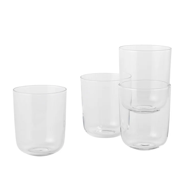Corky Tumbler (set of 4) Tall by Muuto in Clear