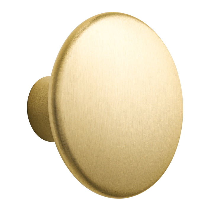 Wall hook " The Dots Metal " Single Large from Muuto from brass