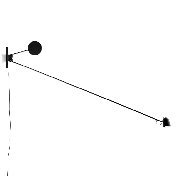 The Counterbalance Wall Lamp by Luceplan in Black