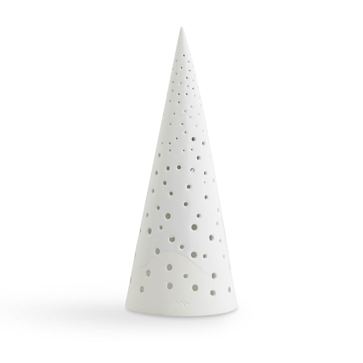 Nobili Tealight candle cone 24,5 cm from Kähler Design in snow white