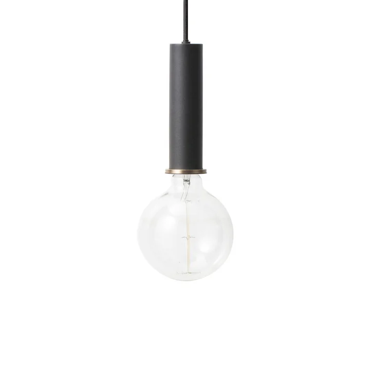 The Ferm Living - Socket pendant luminaire High in black