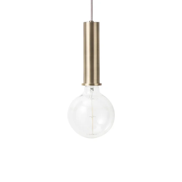 The Ferm Living - Socket pendant luminaire High in brass