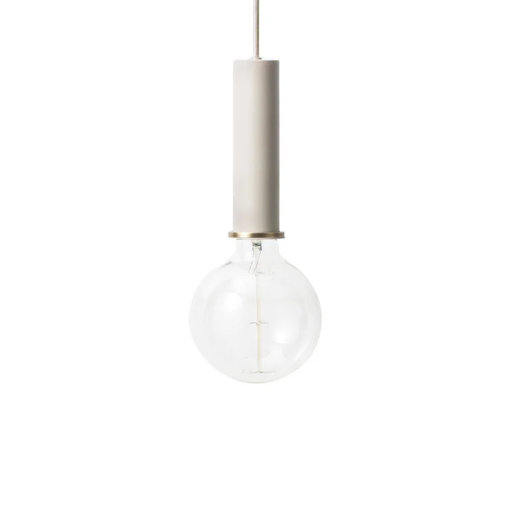 The Ferm Living - Socket pendant luminaire High in light grey