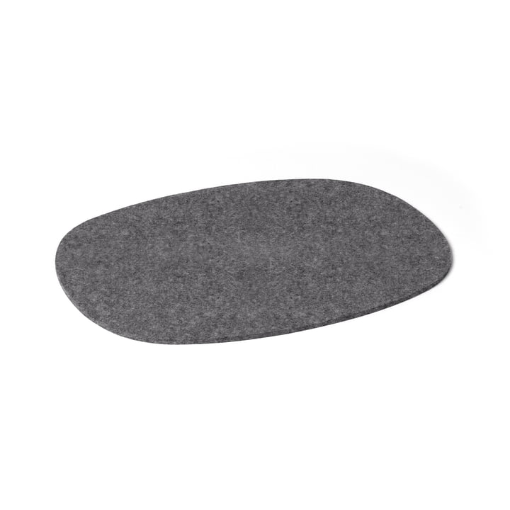 Hey Sign - Table Mat oval, 5 mm, anthracite