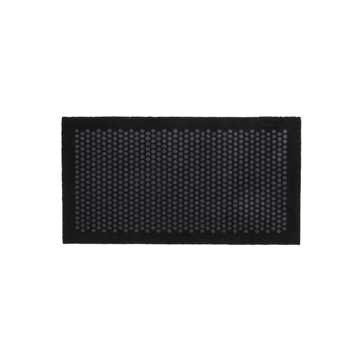 Dot Doormat 67 x 120 cm from tica copenhagen in black / gray