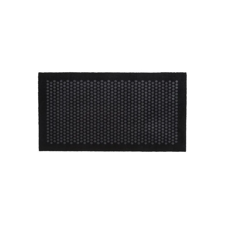 Dot Doormat 67 x 120 cm from tica copenhagen in black / gray