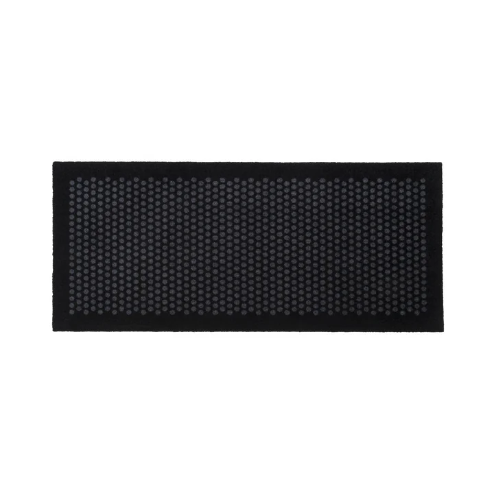 Dot Doormat 67 x 150 cm from tica copenhagen in black / gray