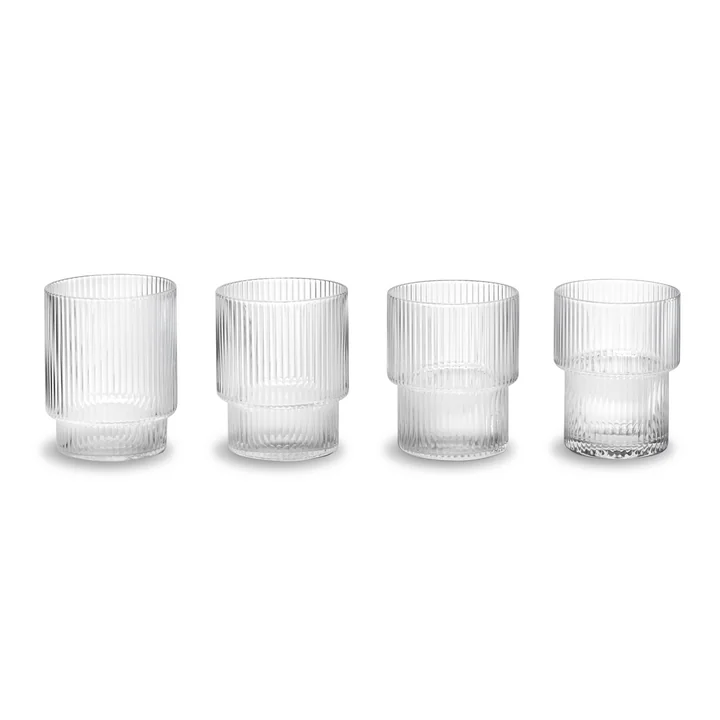 Ripple Glasses (set of 4) from Ferm Living