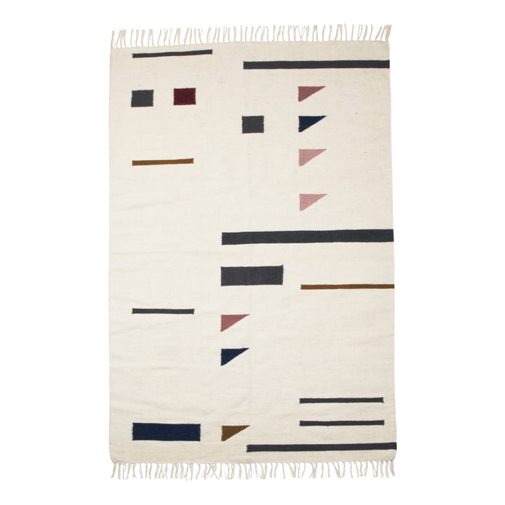 Kelim Rug Colour Triangles Large by ferm Living 