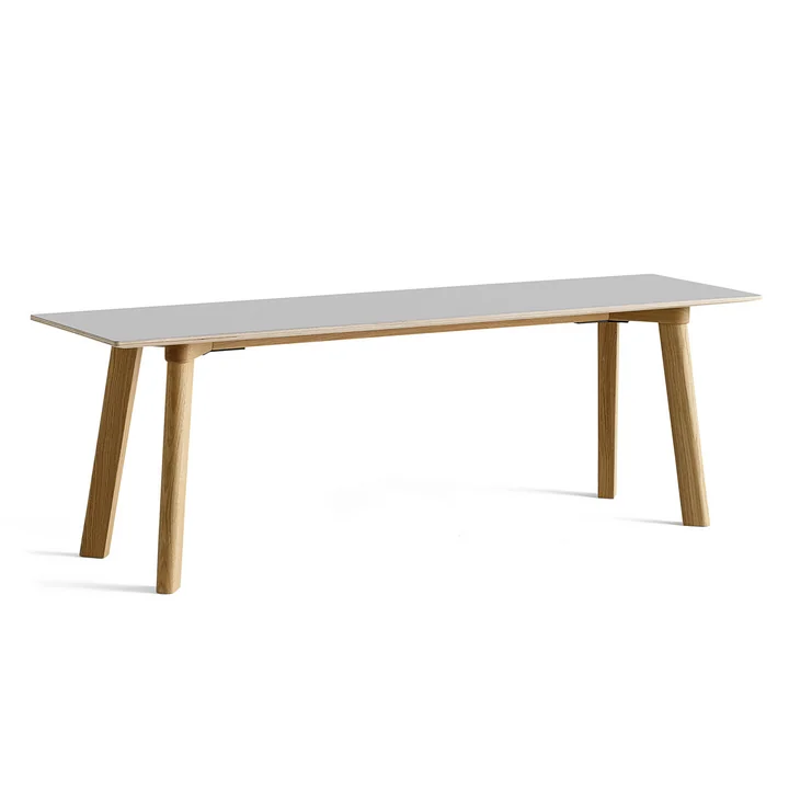 HAY - Copenhague CPH Deux 215 Bench 140 cm, lacquered oak with Linoleum