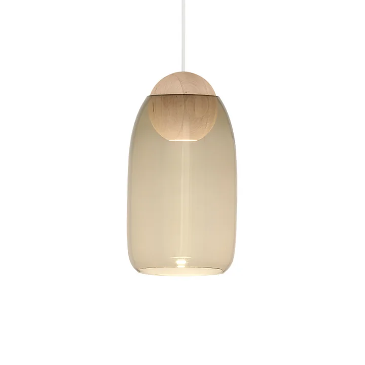 Liuku Pendant Lamp Ball by Mater in Smoked Glass
