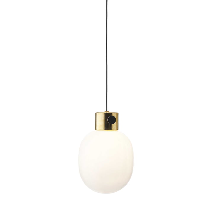 JWDA pendant lamp from Audo in brass mirror polished
