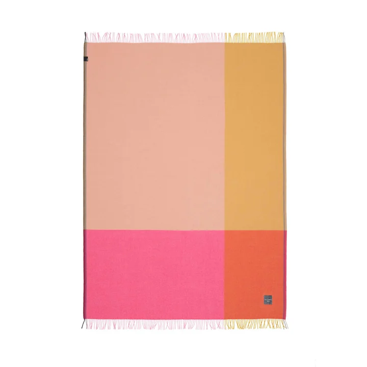Colour Block Blanket by Vitra in Pink and Beige