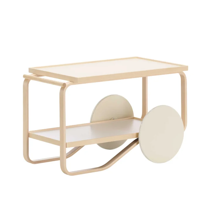 Tea Trolley by Artek in Creme