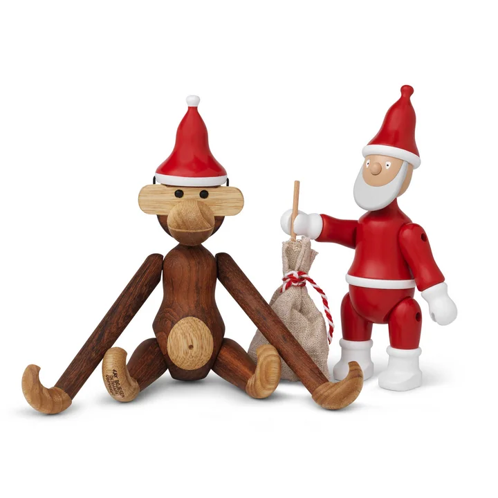 pointed hat with monkey and Santa Claus by Kay Bojesen