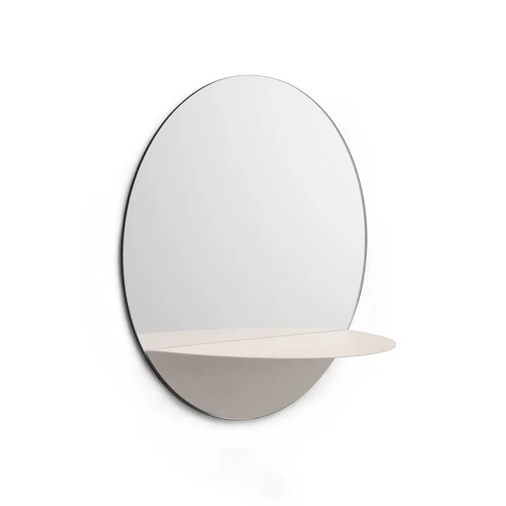 Horizon Mirror round from Normann Copenhagen in white